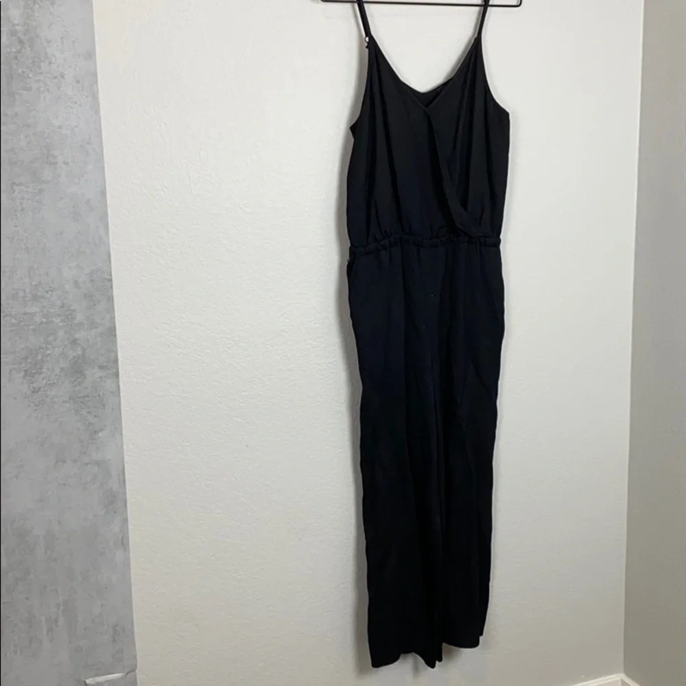 Loft surplice front black jumpsuit - Picture 5 of 12